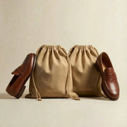 Shoe Bags (brown) - for him (2-Pack)
