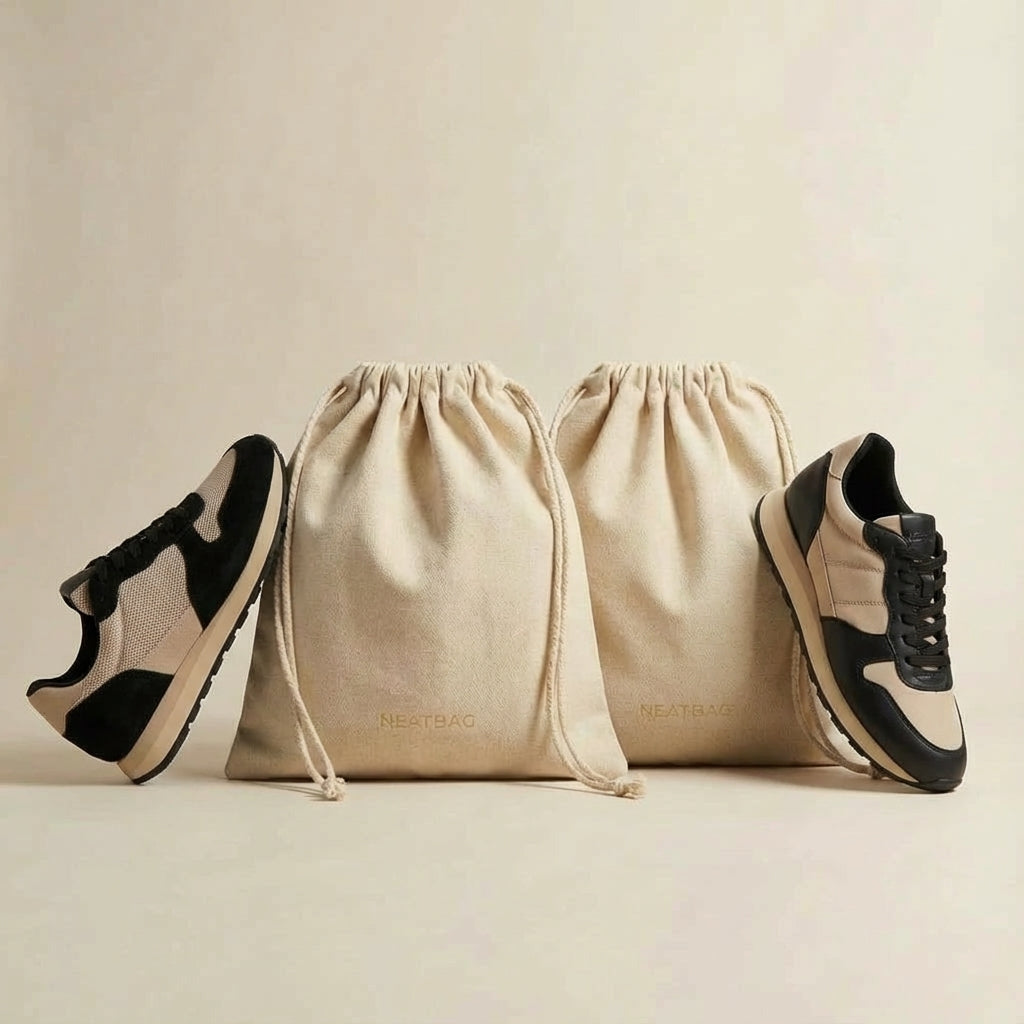 Sneaker Bags (beige) - for her (2-Pack)